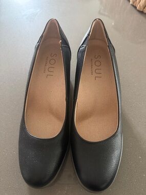 Naturalizer Soul Black Women's Wedge Flats